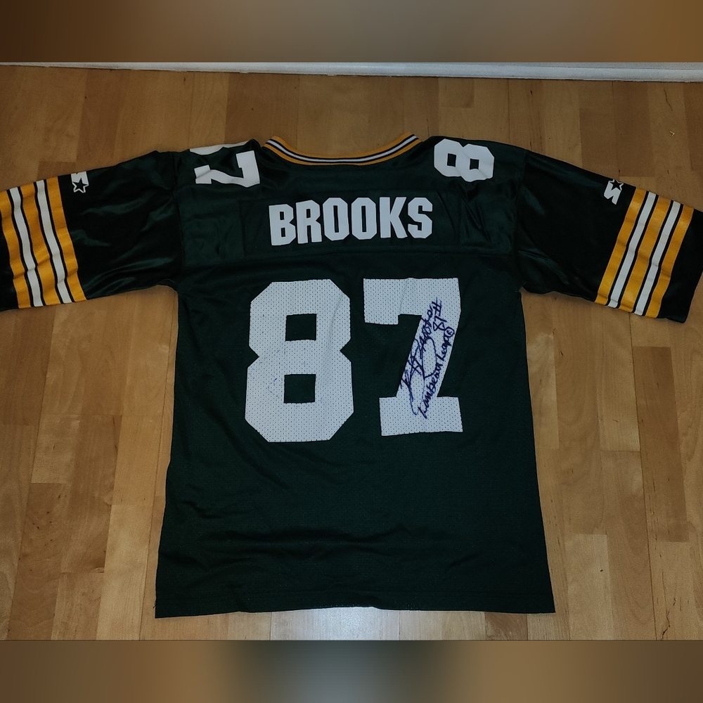 Autographed Robert Brooks #87 Packers Jersey